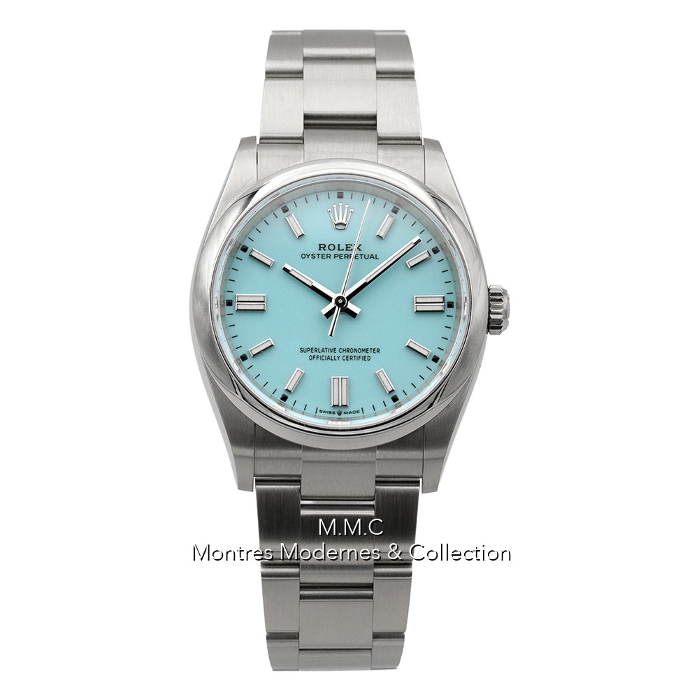 Rolex Oyster Perpetual Blue Tiffany Dial 36mm ref.126000 - Image 1