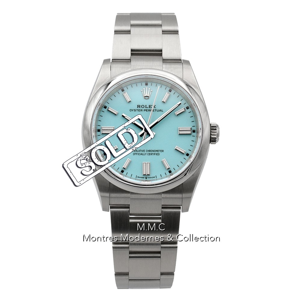 Rolex Oyster Perpetual Blue Tiffany Dial 36mm ref.126000 - Image 1