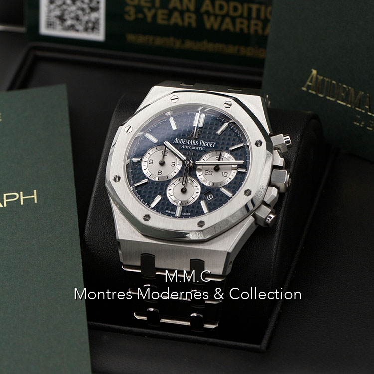 Audemars Piguet Royal Oak Chronographe 41mm ref.26331ST Blue Dial - Image 6