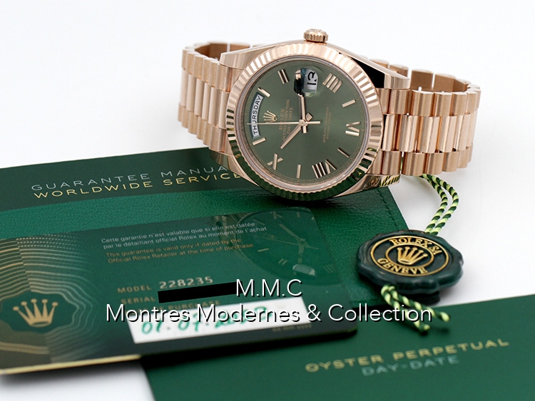 Rolex Day-Date 40 ref.228235 Green Dial - Image 5