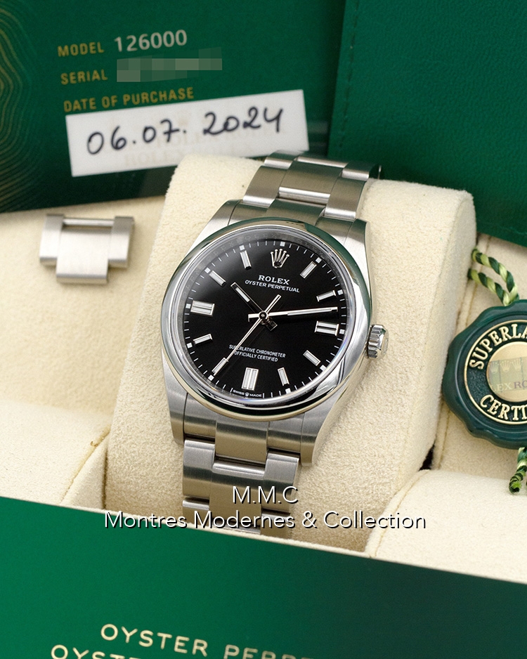 Rolex Oyster Perpetual 36mm ref.126000 Black Dial - Image 6