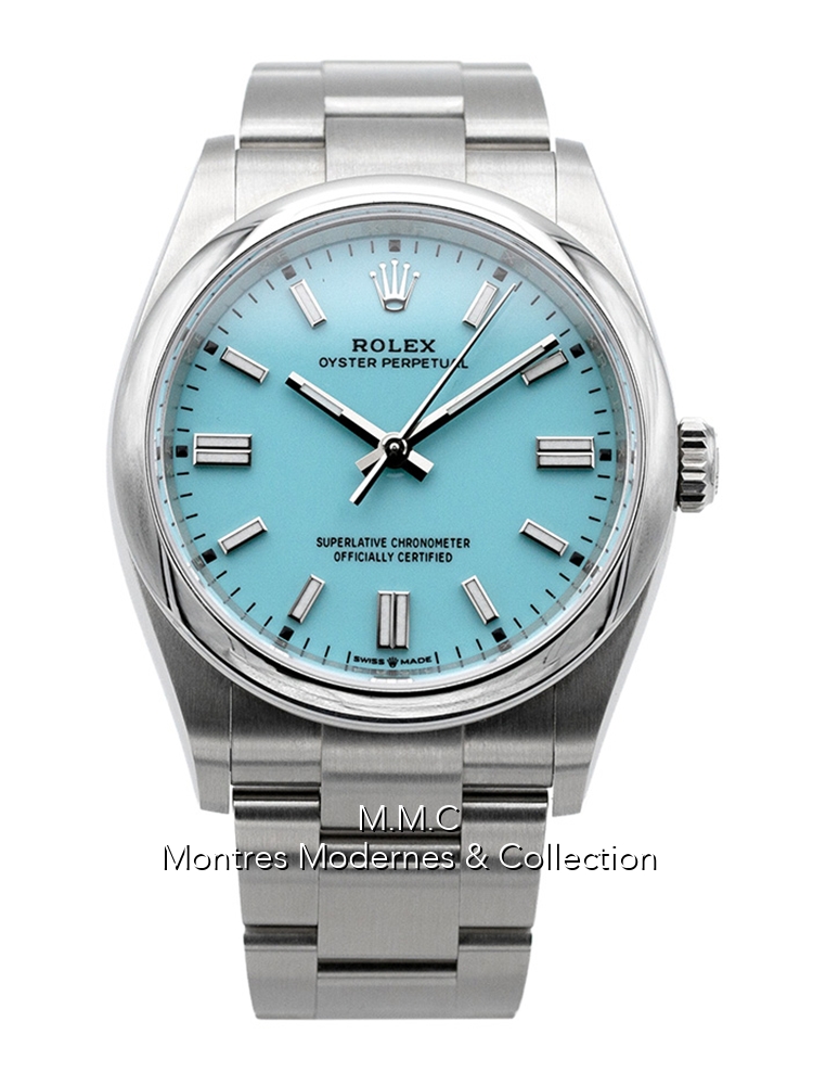 Rolex Oyster Perpetual Blue Tiffany Dial 36mm ref.126000 - Image 1
