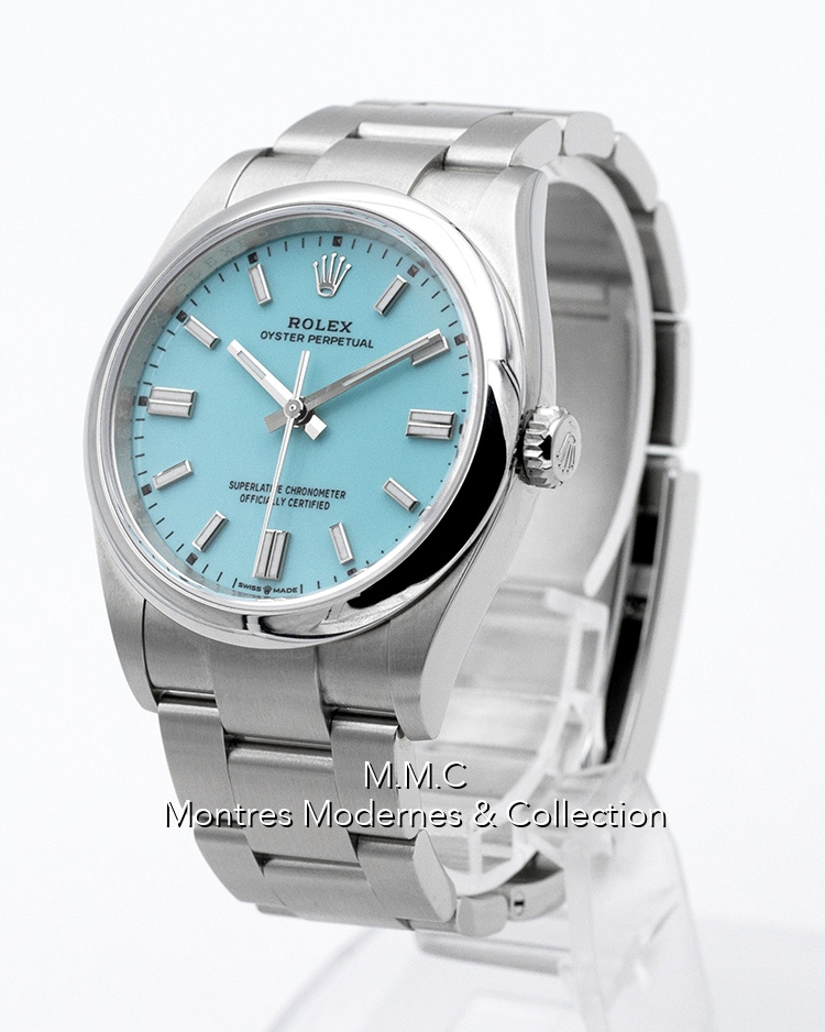 Rolex Oyster Perpetual Blue Tiffany Dial 36mm ref.126000 - Image 2