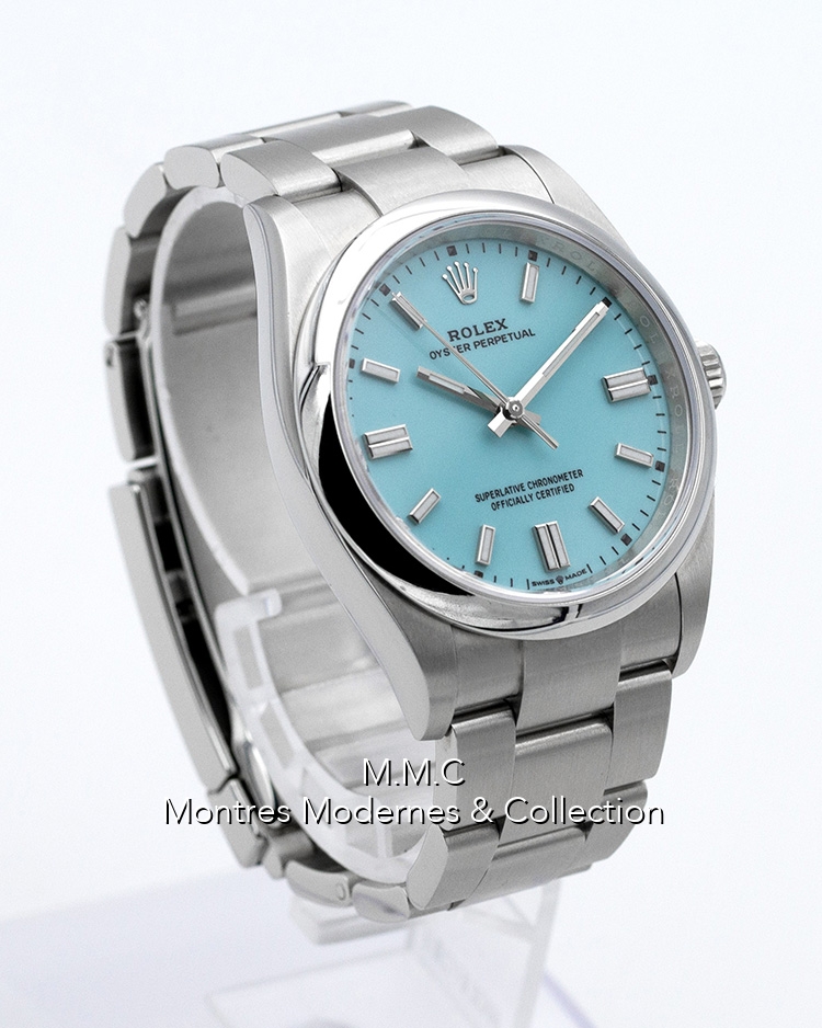 Rolex Oyster Perpetual Blue Tiffany Dial 36mm ref.126000 - Image 3